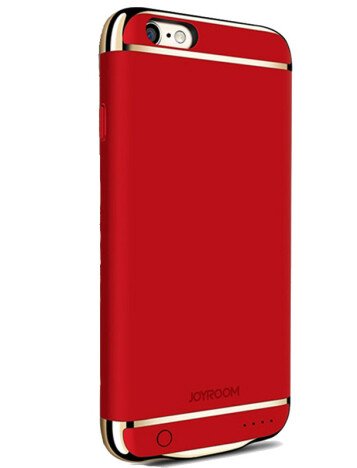 Husa Baterie Ultraslim iPhone 6/6s, iUni Joyroom 2500mAh, Red