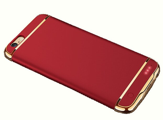 Husa Baterie Ultraslim iPhone 6/6s, iUni Joyroom 2500mAh, Red